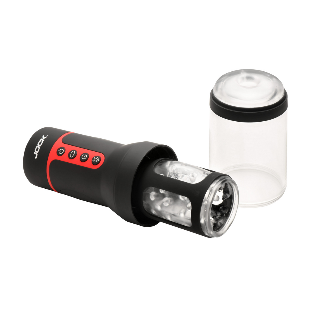 Auto Spin - Spinning and Thrusting Masturbator - Transparent/Black