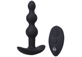 Beaded Vibe 13,7 cm – Silikon-Analplug mit Fernbedienung