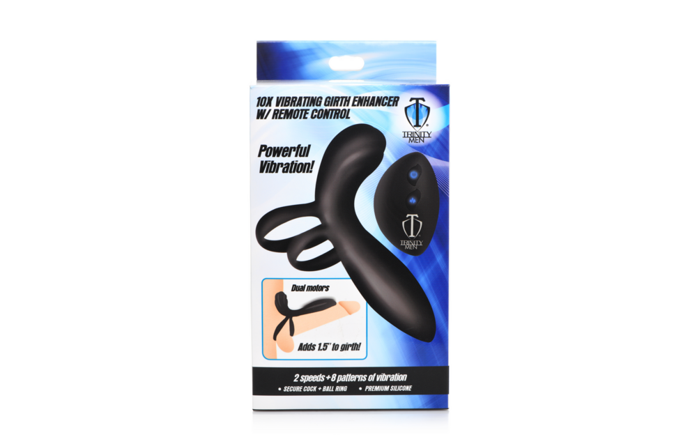 Silicone Vibrating Penis Sleeve with Remote Control