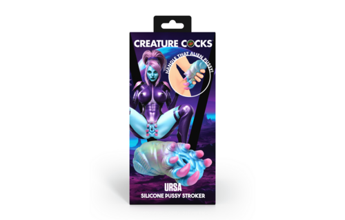 Ursa - Silicone Pussy Stroker - Blue/Purple
