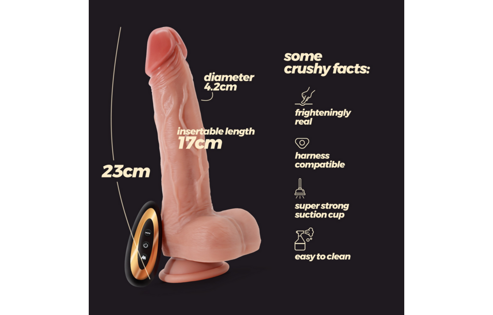 Inviktus Vibe – Flexibler Silikon-Vibrator mit Heizfunktion