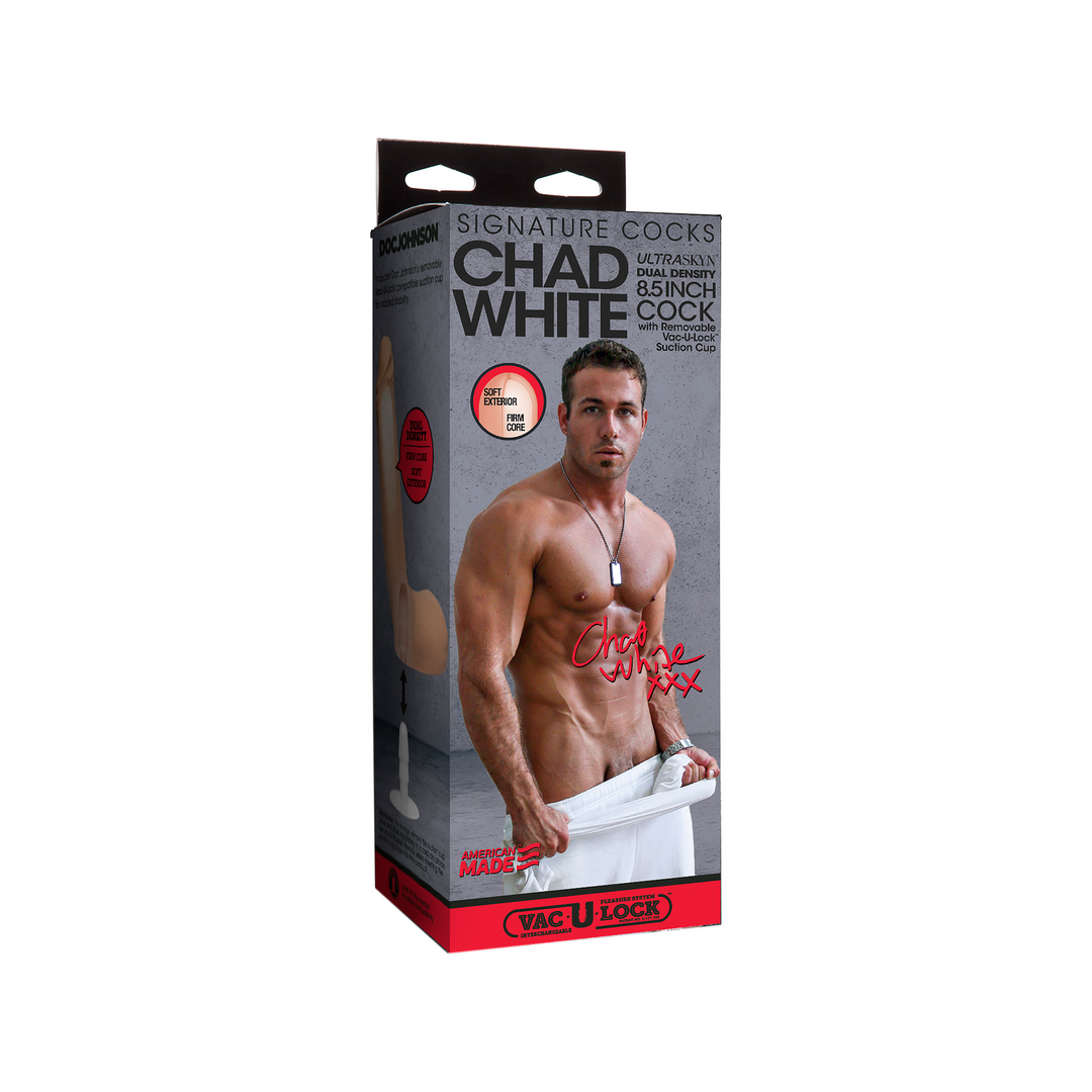Chad White ULTRASKYN Dildo 21,6 cm – Realistisch & Fest