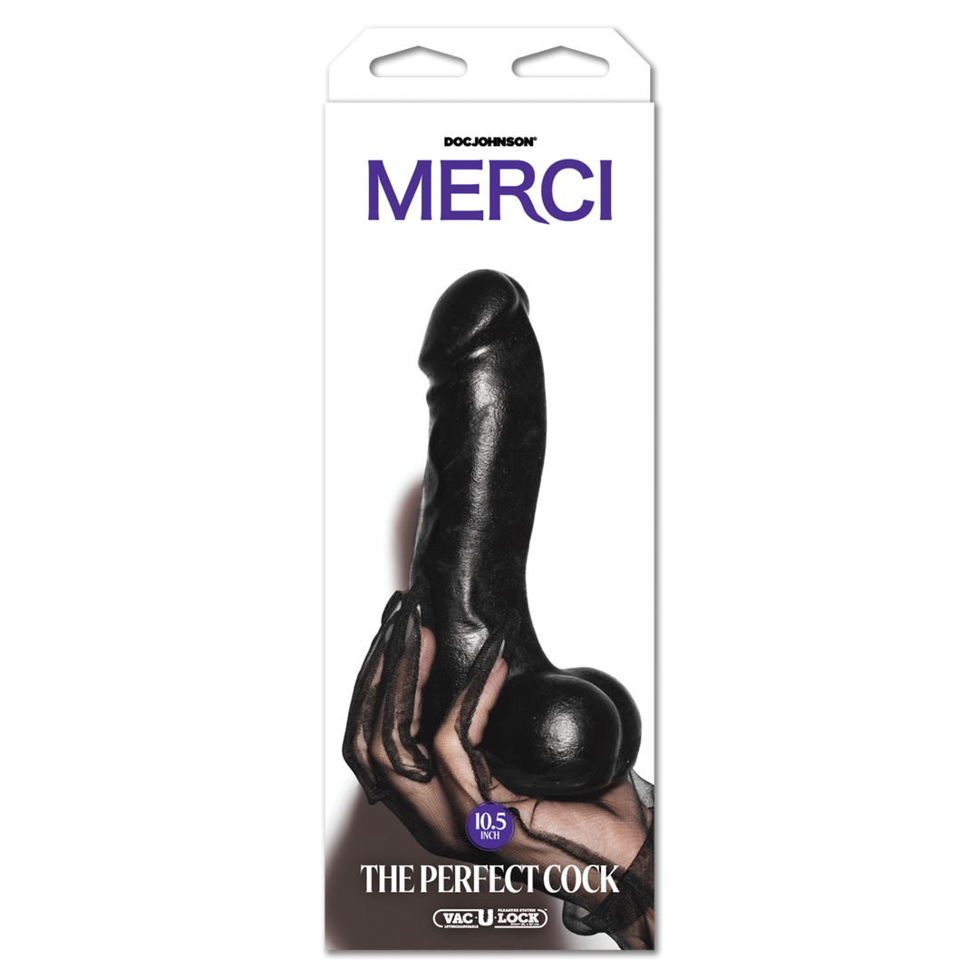 Der Perfect Cock 25,4 cm Schwarz – Realistischer & kraftvoller Penis