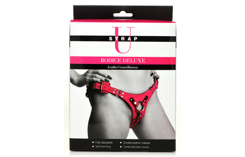 Bodice Deluxe Paars Leren Korset Harnas 19 cm – Stijlvol & Comfortabel