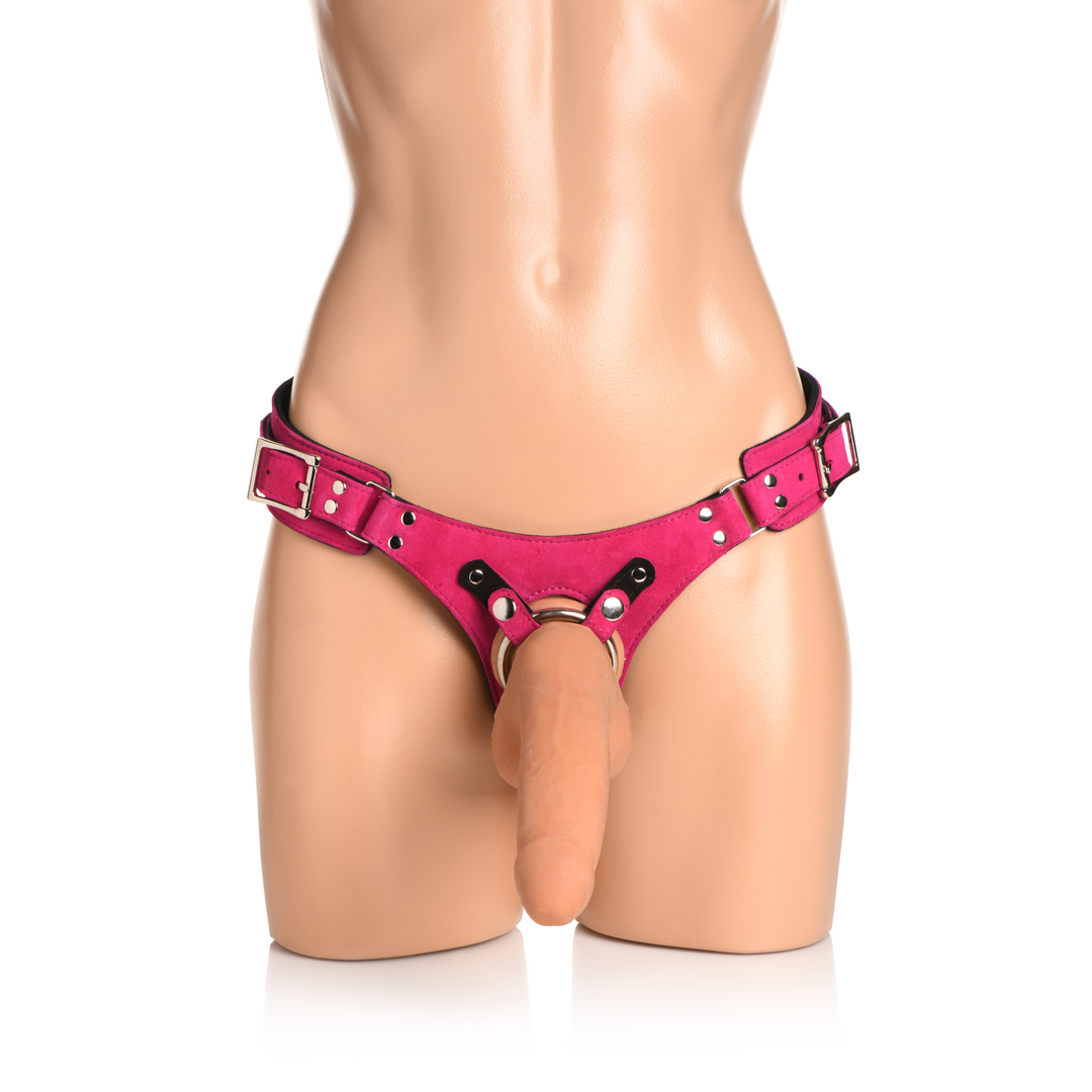 Bodice Deluxe Purple Leather Corset Harness 19 cm – Stylish & Comfortable