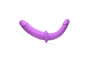 Double Charmer 15 cm – Silikon-Doppeldildo mit Harness