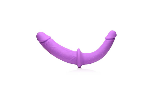 Double Charmer 15 cm – Silikon-Doppeldildo mit Harness