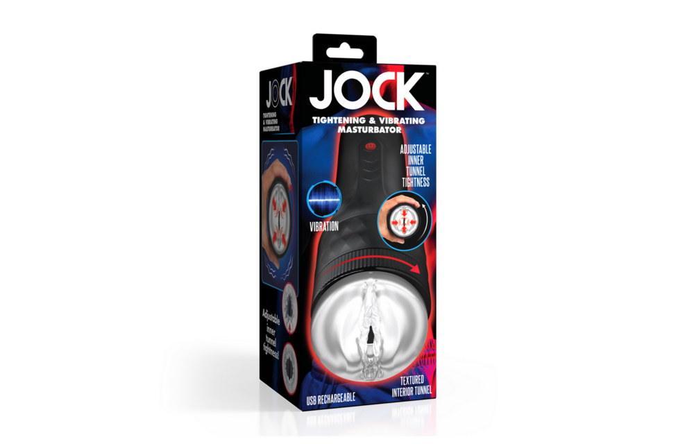 Black Masturbator with Vibration & Adjustable Tightness | Curve Toys