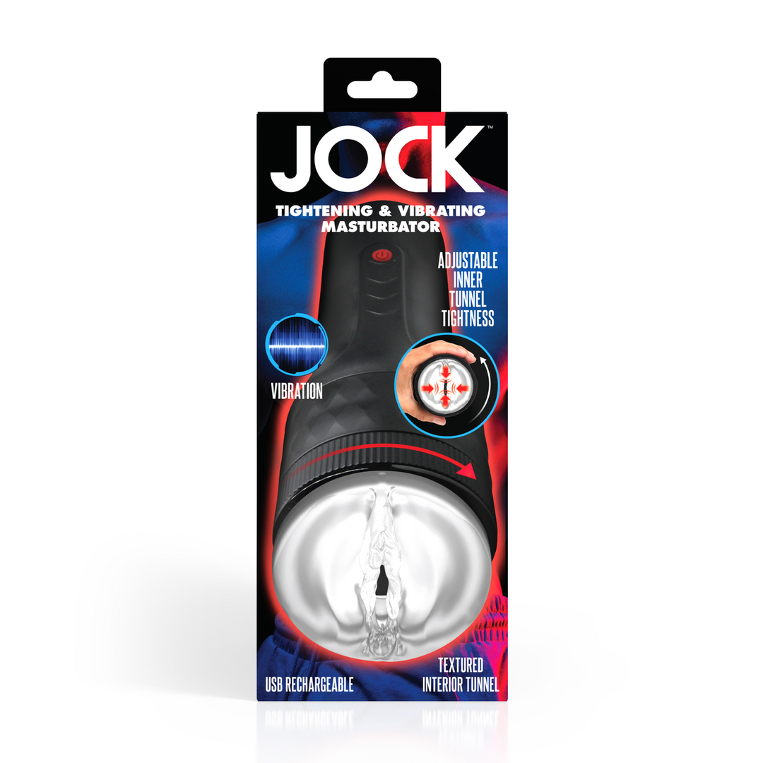 Black Masturbator with Vibration & Adjustable Tightness | Curve Toys