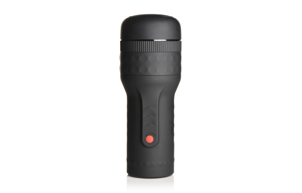 Tightening and Vibrating Masturbator - Black