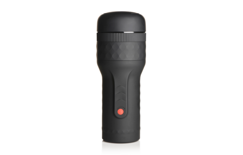 Black Masturbator with Vibration & Adjustable Tightness | Curve Toys