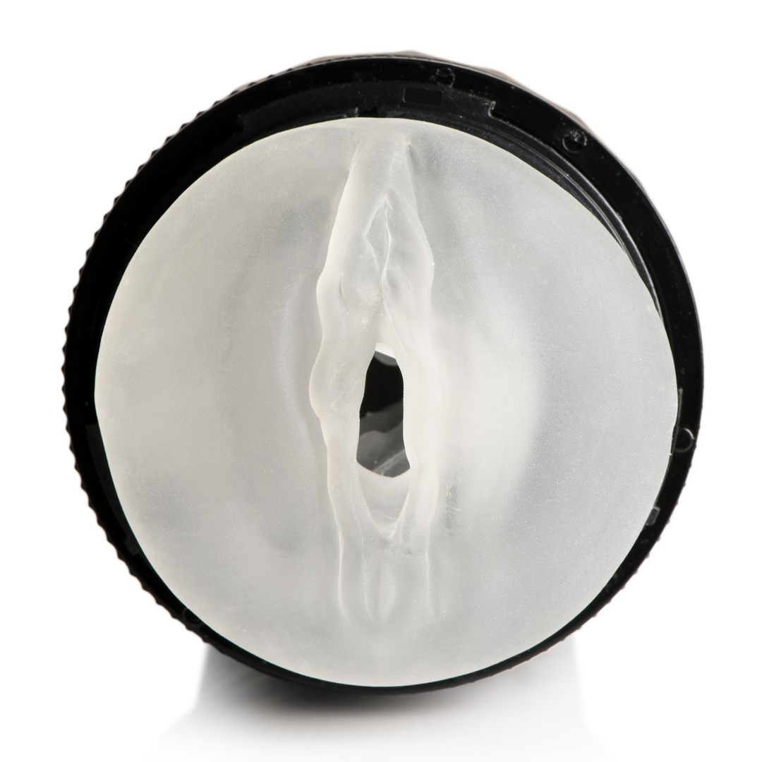 Schwarzer Masturbator mit Vibration und einstellbarer Enge | Curve Toys