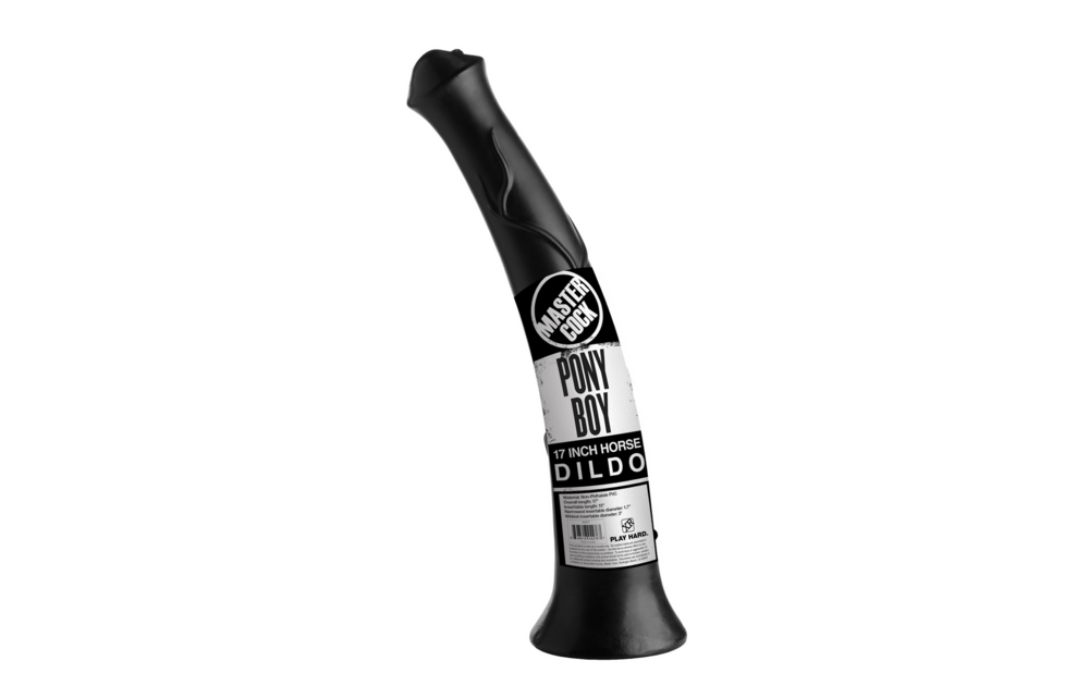 Pony Boy Paard Dildo 43,1 cm Zwart – Realistisch & Extra Lang
