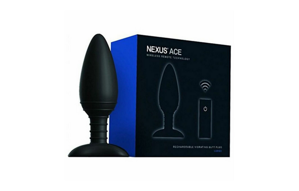 Ace Large - Vibrating Butt Plug with Remote Control
