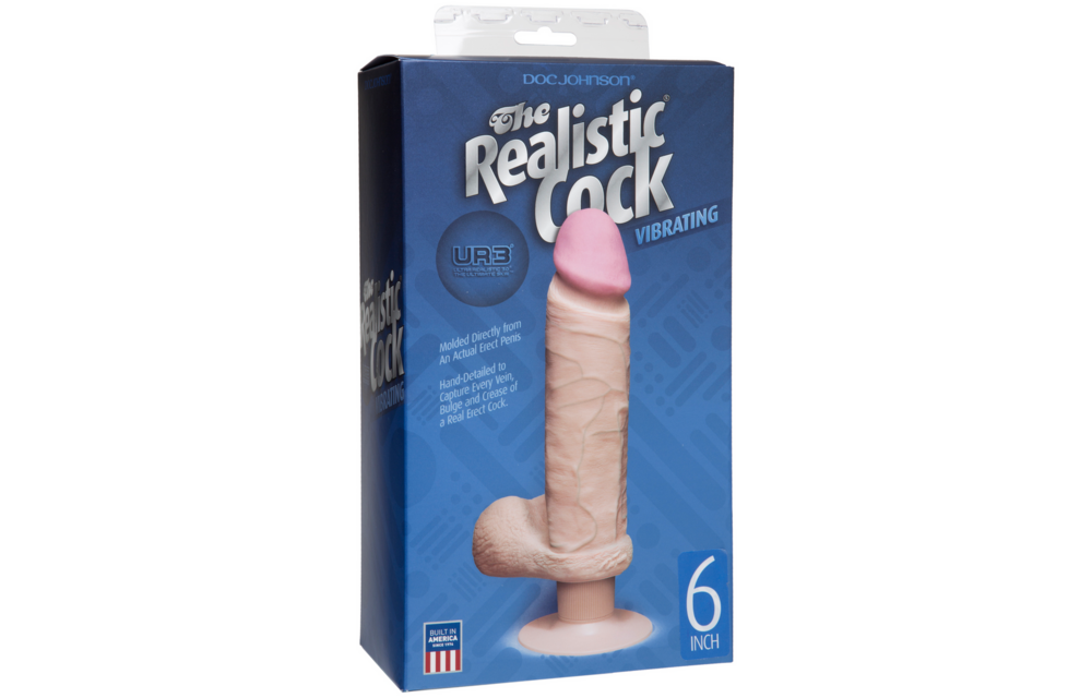 Vibrating Dildo with Balls 18 cm - Realistic & Powerful