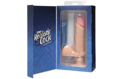 Vibrierender Dildo mit Balls - 6 / 15 cm