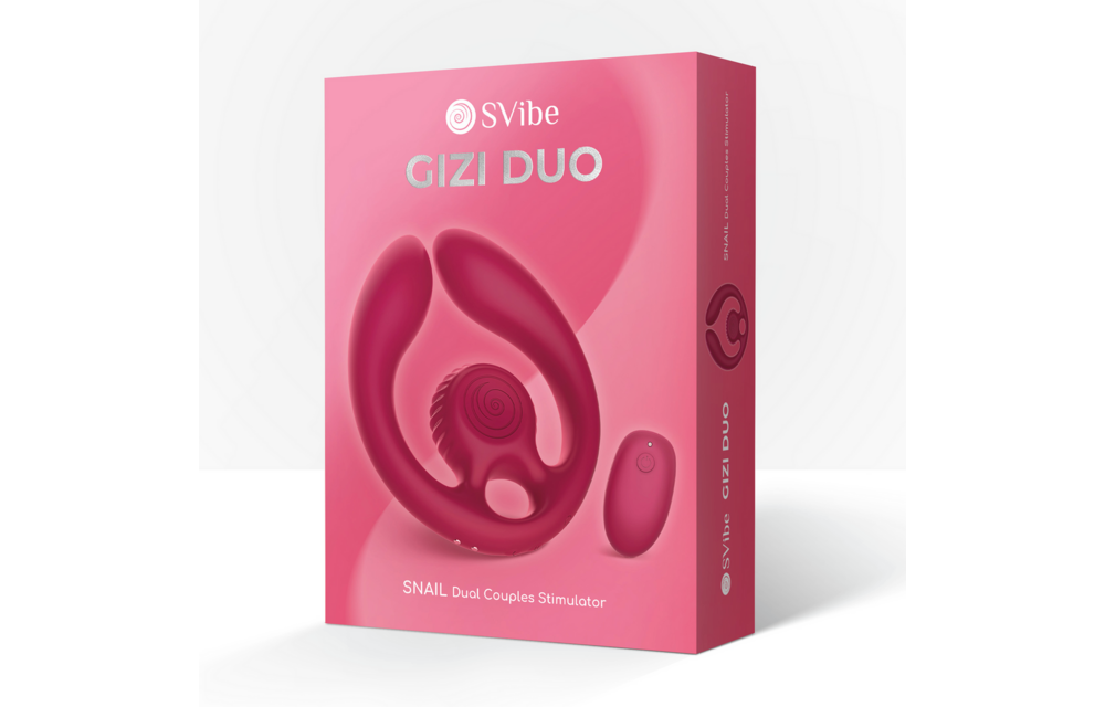 GIZI Duo - Dual Couples Stimulator - Burgunderrot