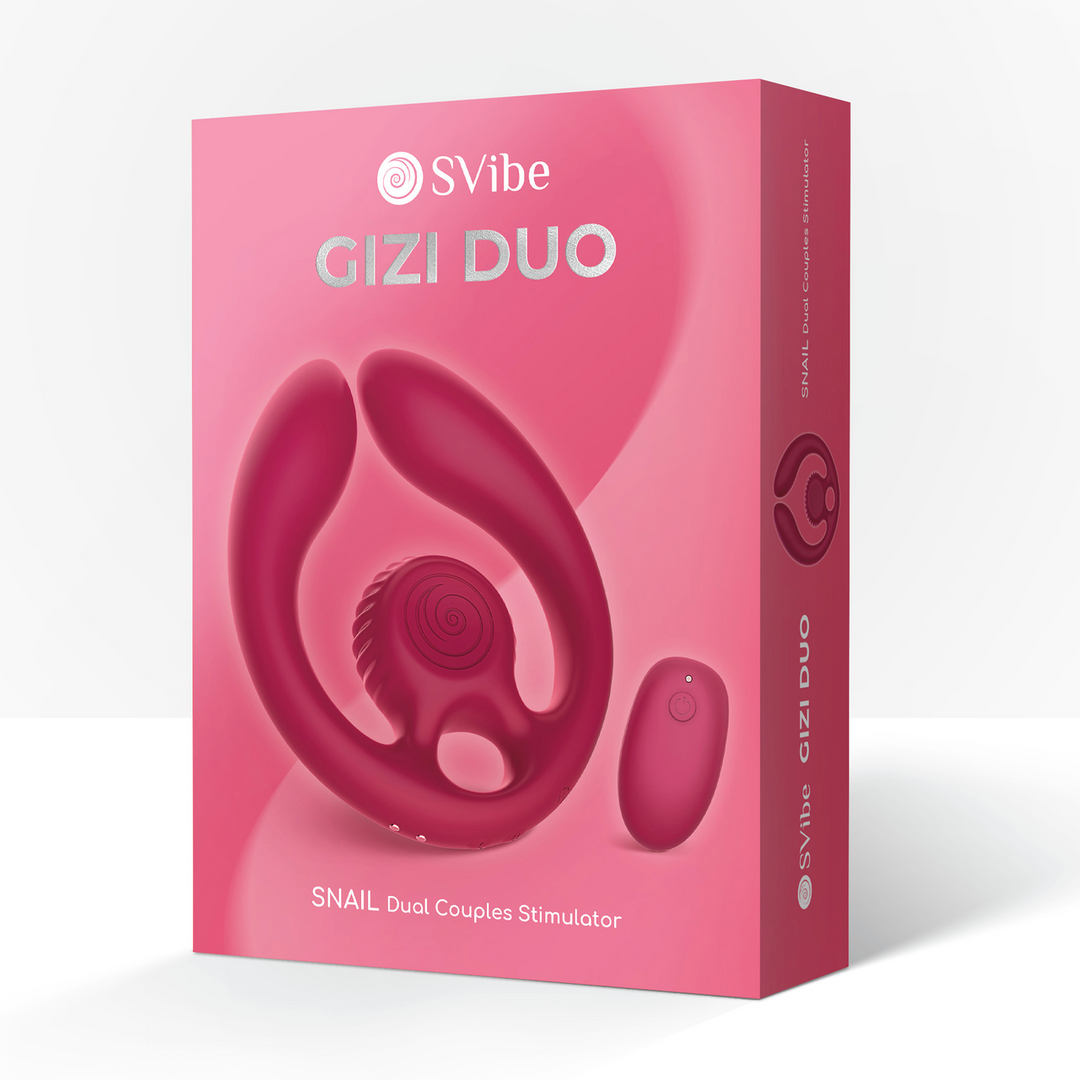 GIZI Duo - Dual Couples Stimulator - Burgunderrot