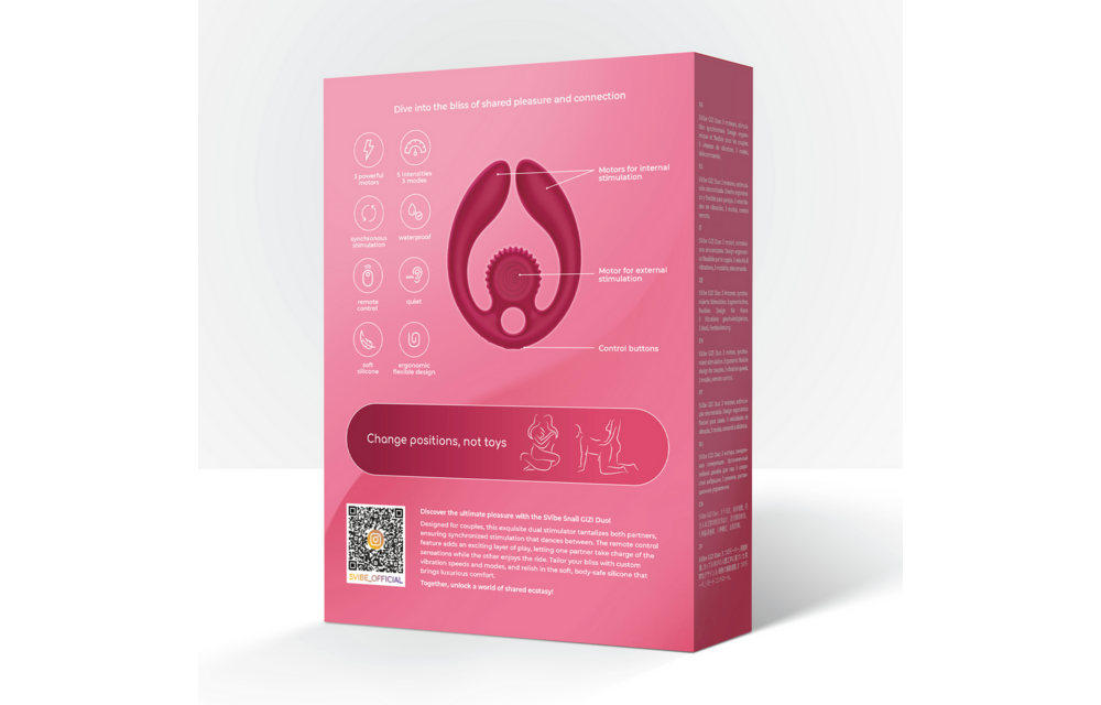 GIZI Duo - Dual Couples Stimulator - Bordeauxt