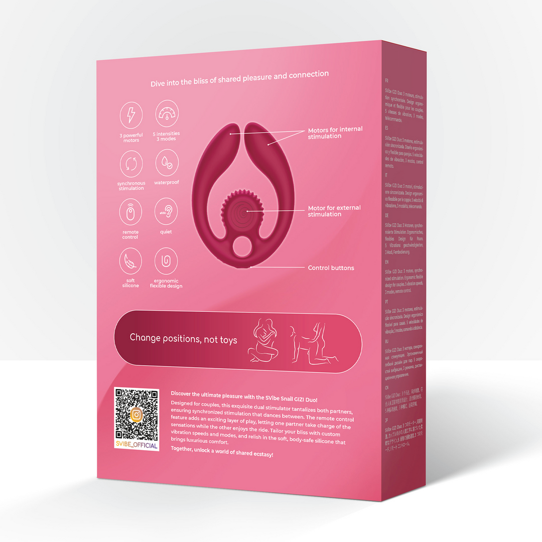 GIZI Duo Bordeaux – Doppelte Stimulation für Paare