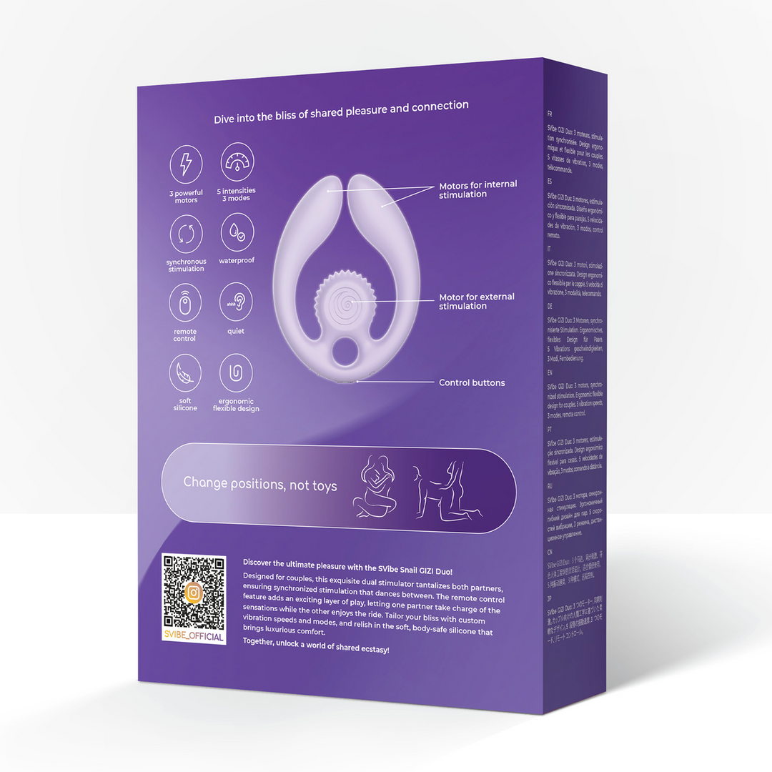 GIZI Duo - Dual Couples Stimulator - Lilac