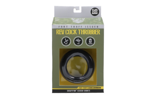Rev Cock Throbber - Flexible Black Vibrating Cock Ring