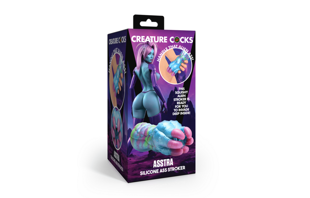 Asstra - Silicone Ass Stroker - Blue/Purple