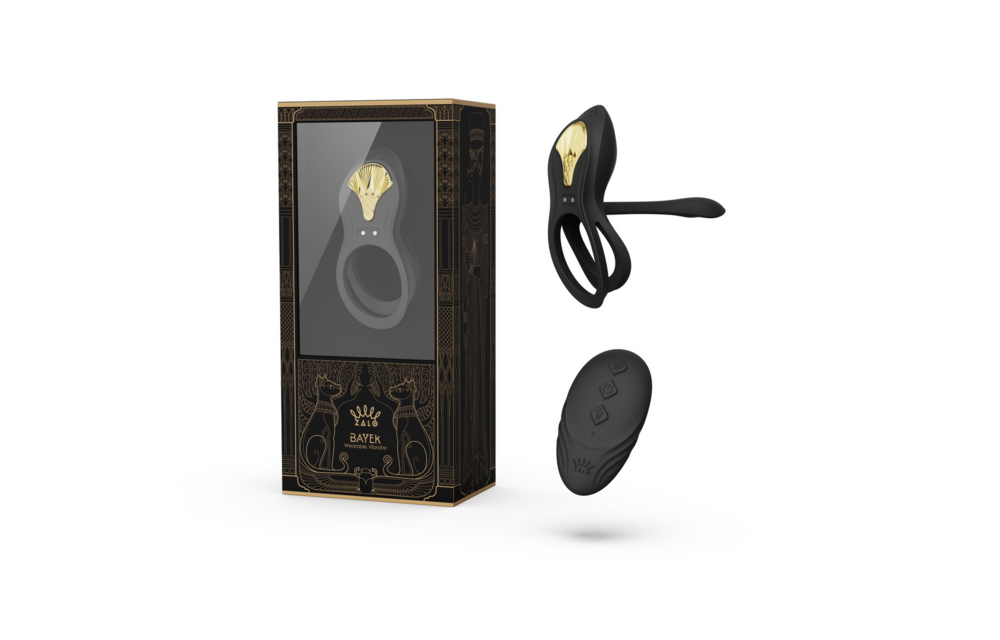 BAYEK Draagbare Vibrator Zalo – Krachtig & Ergonomisch Zwart