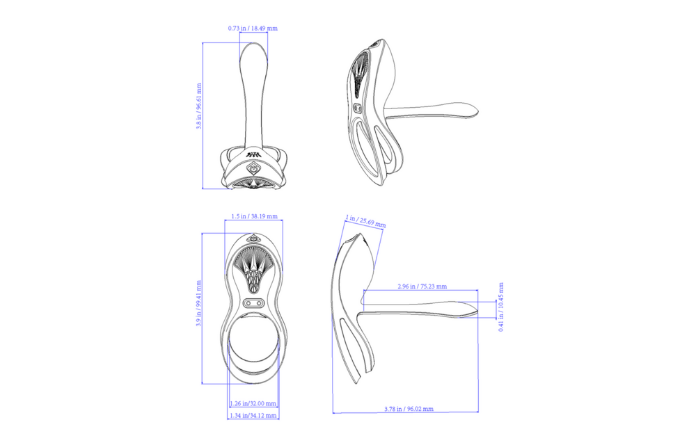 BAYEK - Tragbarer Vibrator - Obsidian Schwarz