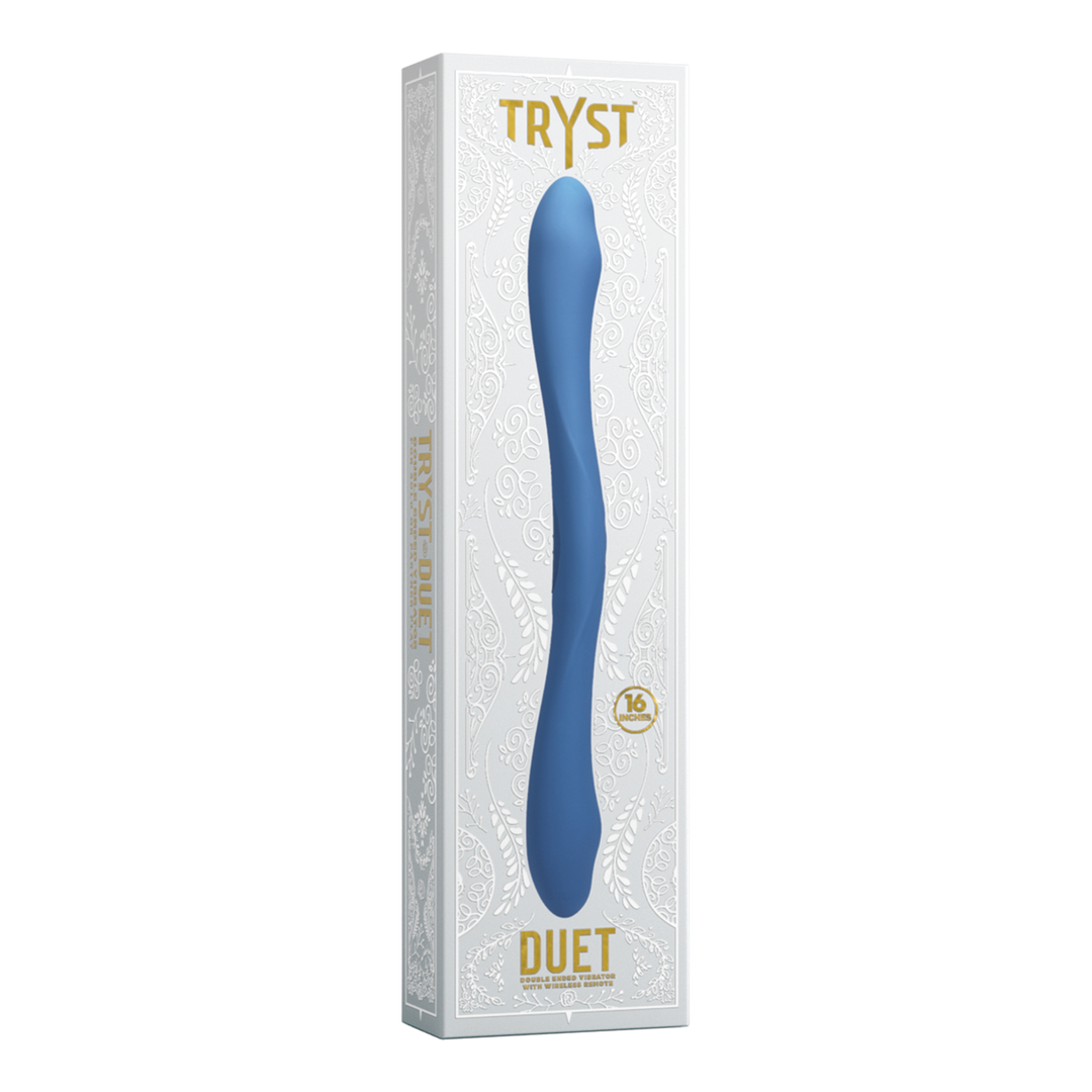 Duet Doppelseitiger Vibrator Lila mit kabelloser Fernbedienung
