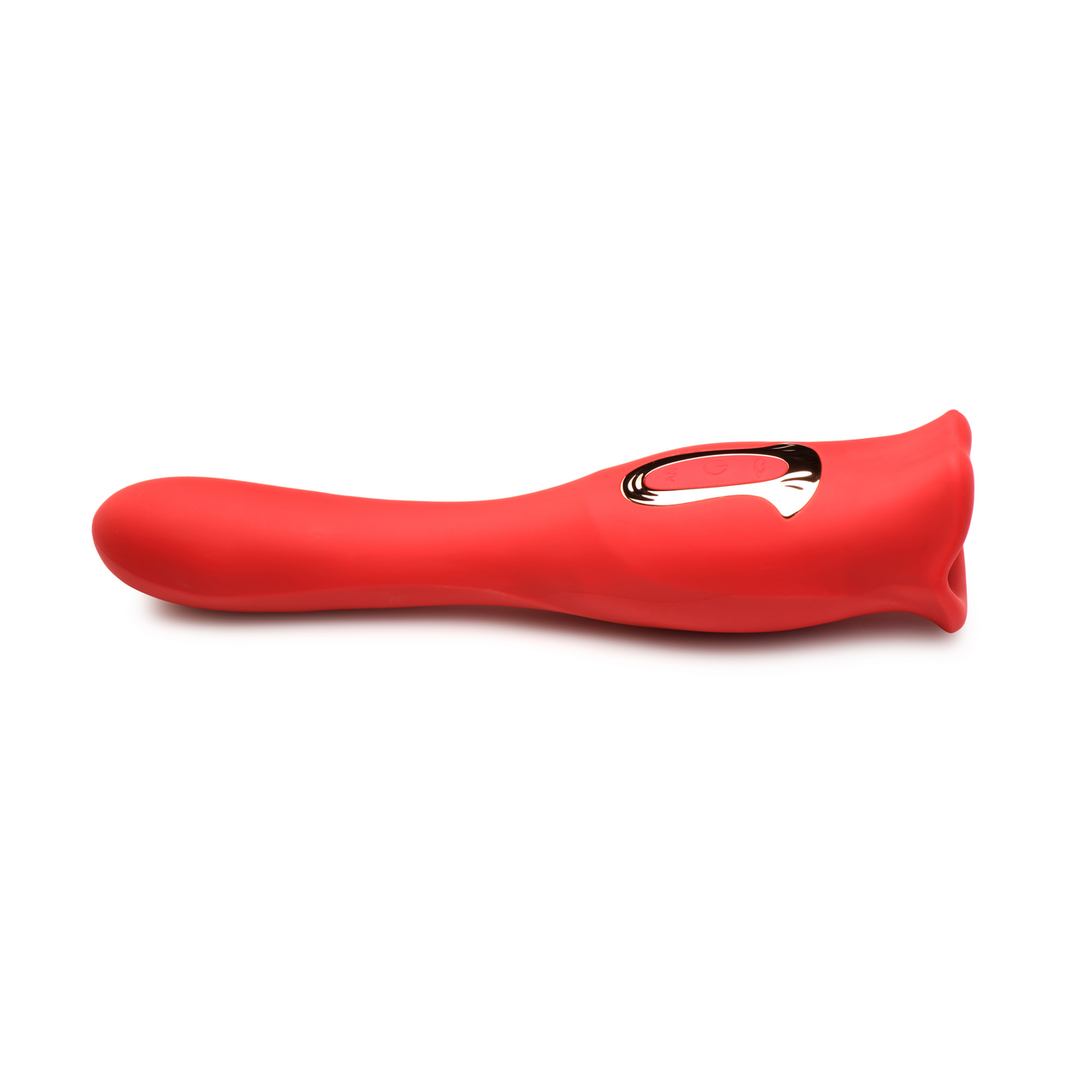 Kiss and Tell Pro Red - Luxury Double-Sided Kissing Vibrator