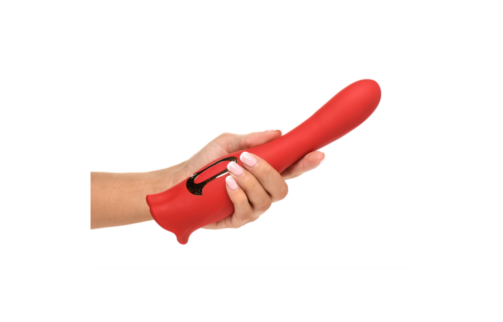 Kiss and Tell Pro Red - Luxury Double-Sided Kissing Vibrator