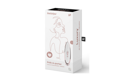 Prêt-á-Porter Luxury Air Pulsing Stimulator White/Rose Gold