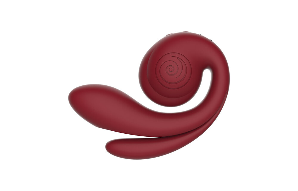 GIZI Pro Bordeaux 12 cm – Dreifach-Stimulator aus Silikon