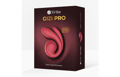 GIZI Pro Bordeaux 12 cm - Drievoudige Stimulator Siliconen