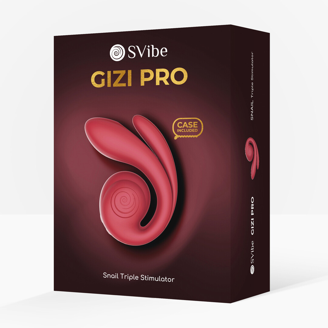 GIZI Pro Bordeaux 12 cm - Drievoudige Stimulator Siliconen