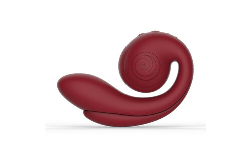 GIZI Pro Bordeaux 12 cm - Drievoudige Stimulator Siliconen