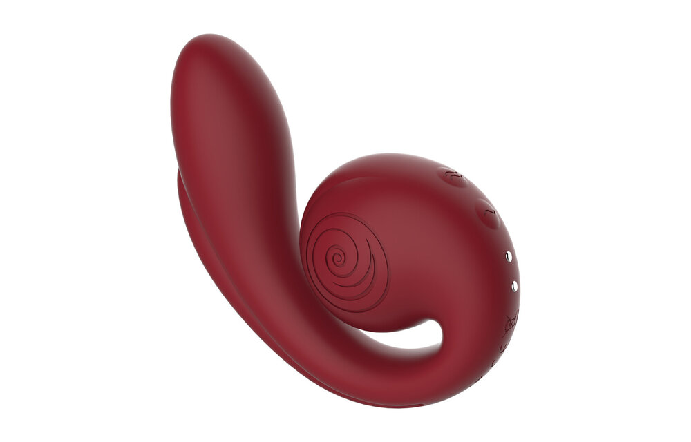 GIZI Pro Bordeaux 12 cm – Dreifach-Stimulator aus Silikon