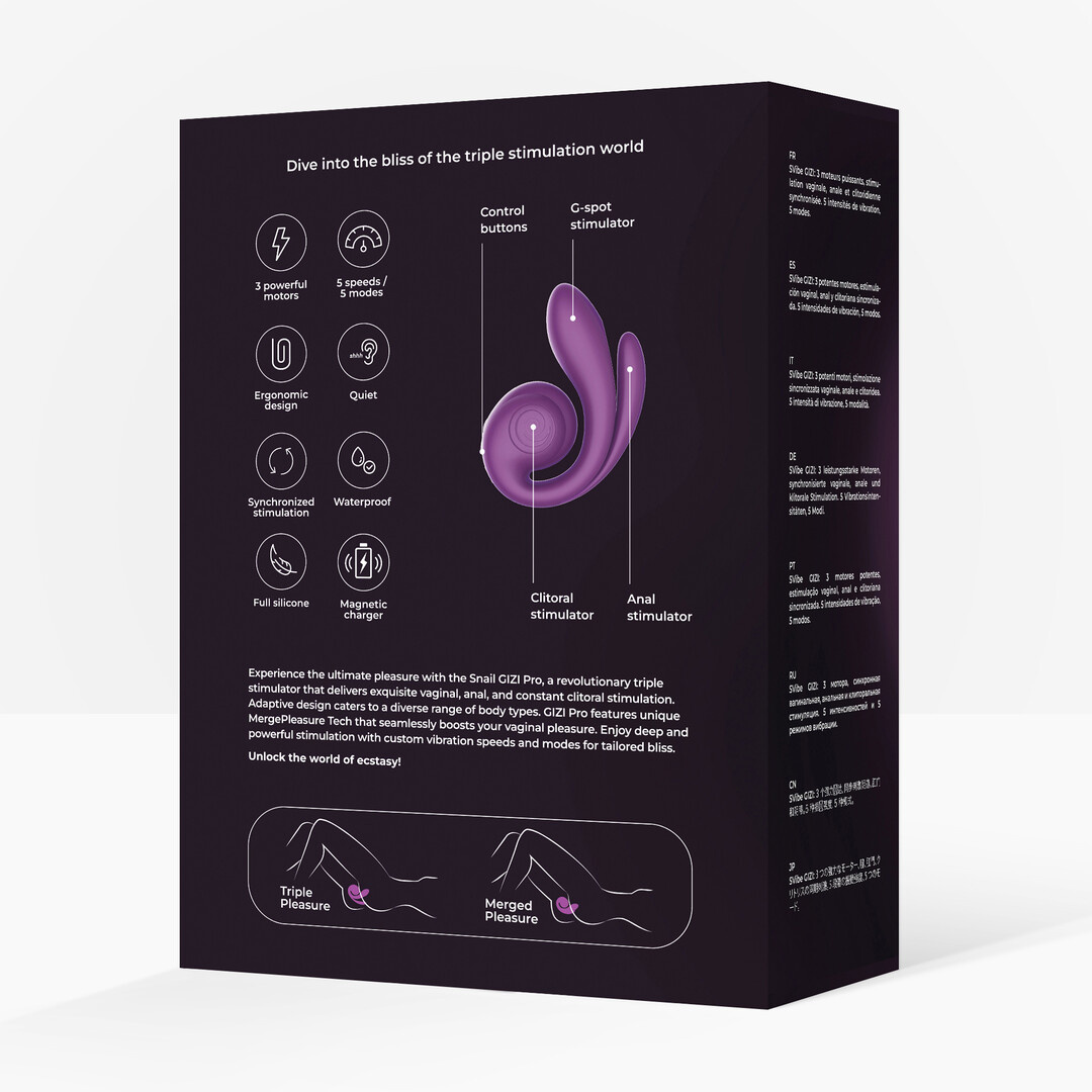 GIZI Pro 12 cm - Triple Stimulator for Ultimate Pleasure