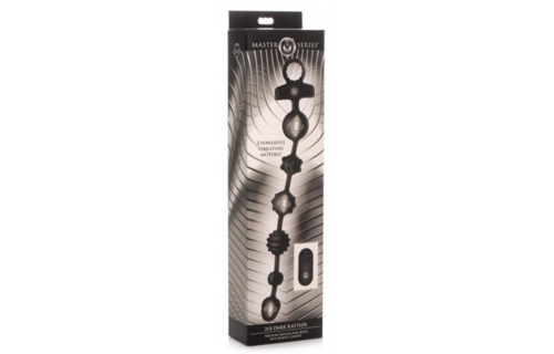 Dark Rattler 4.6 cm – Vibrating Silicone Anal Beads