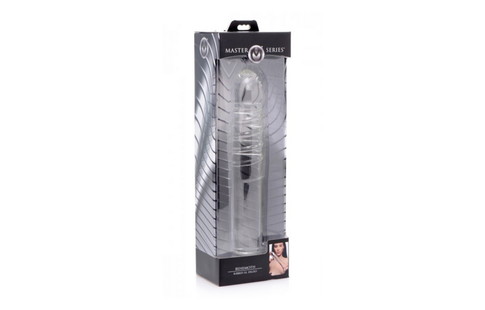 Behemoth XL Glass Dildo 23 cm – Ribbed & Powerful