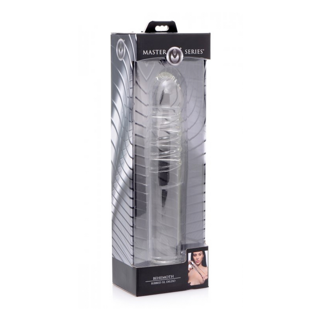Behemoth XL Glasdildo 23 cm – Geriffelt & Kraftvoll