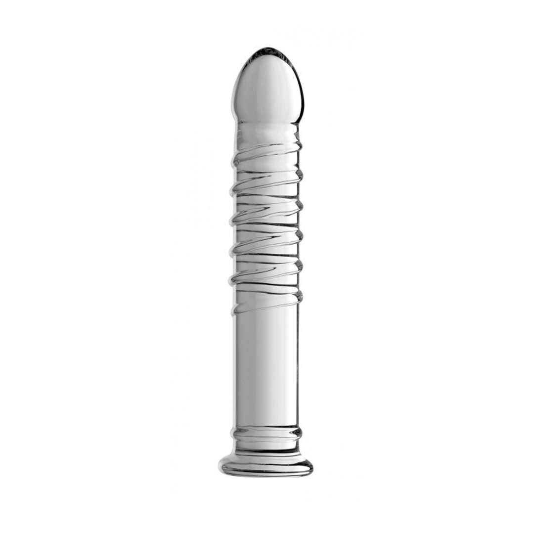 Behemoth XL Glass Dildo 23 cm – Ribbed & Powerful
