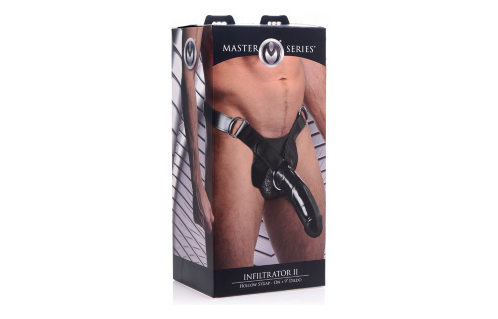 Infiltrator II 22cm Holle Strap-On – Stevig & Comfortabel
