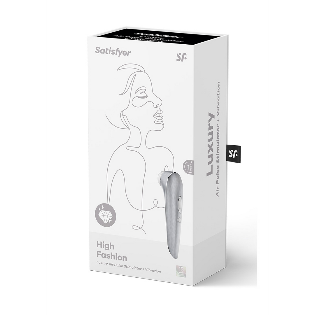 High Fashion Luftpulsations- und Vibrationsstimulator Silber