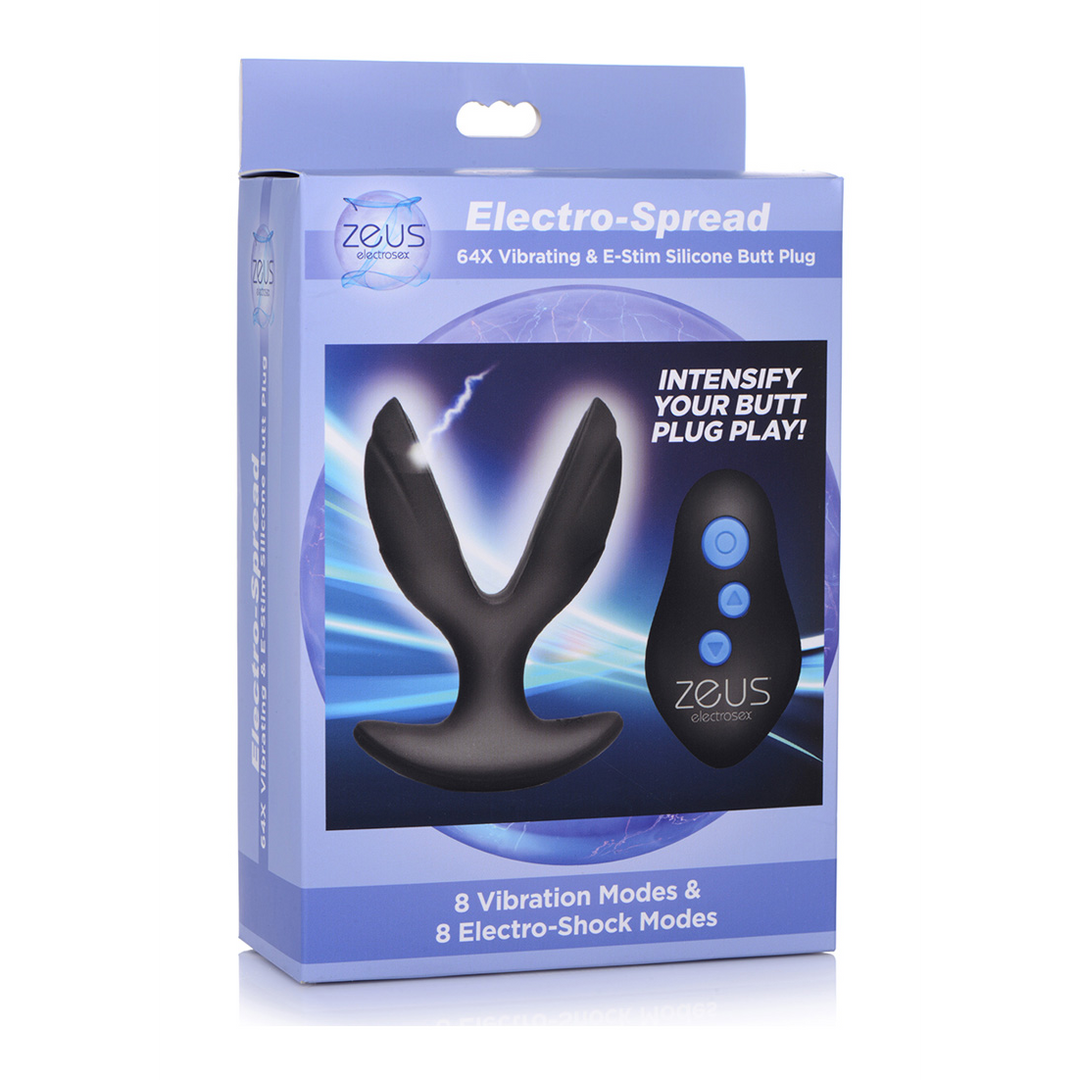 Electro-Spread silicone butt plug 1.4 cm – Vibrating & E-Stim