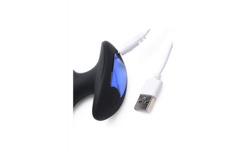 Electro-Spread siliconen buttplug 1,4 cm – Vibrerend & E-Stim