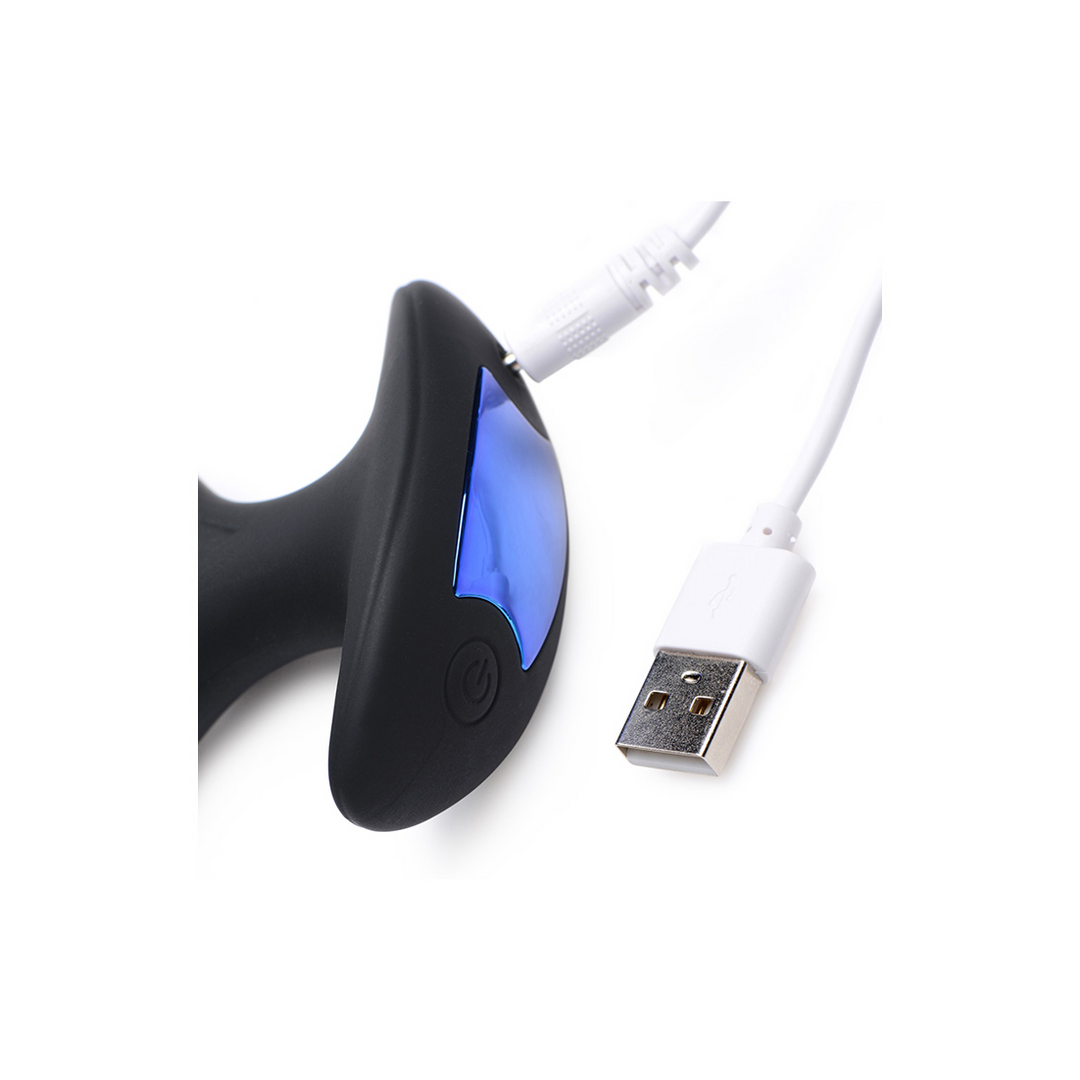 Electro-Spread siliconen buttplug 1,4 cm – Vibrerend & E-Stim