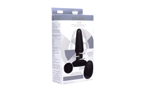 Slim R Gladde Rimming Plug 14 cm met Afstandsbediening