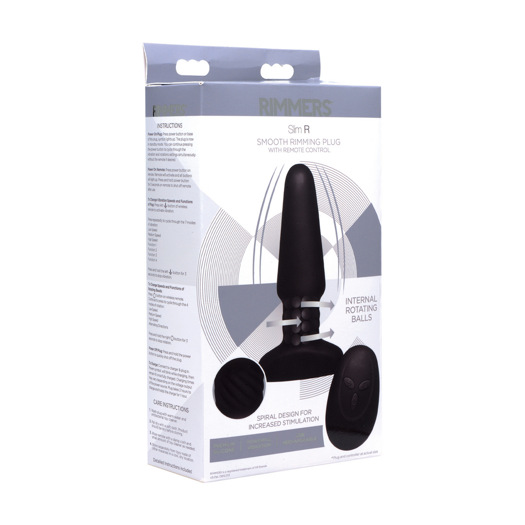 Slim R Smooth Rimming Plug 14 cm with Remote Control